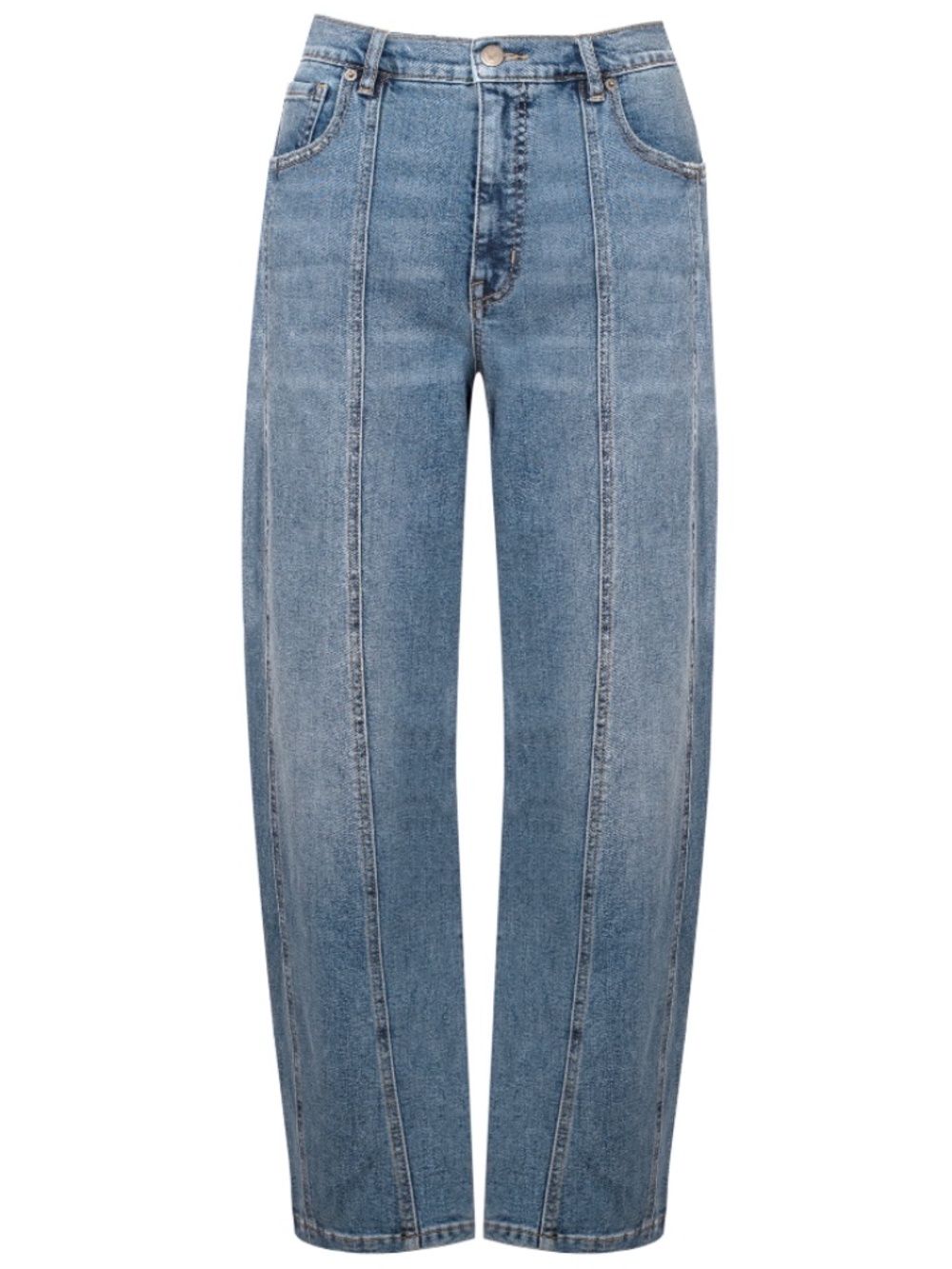Jessica Simpson Women's and Women's Plus Myrtle Barrel Leg Jeans, Sizes 6, 10 - Picture 6 of 8